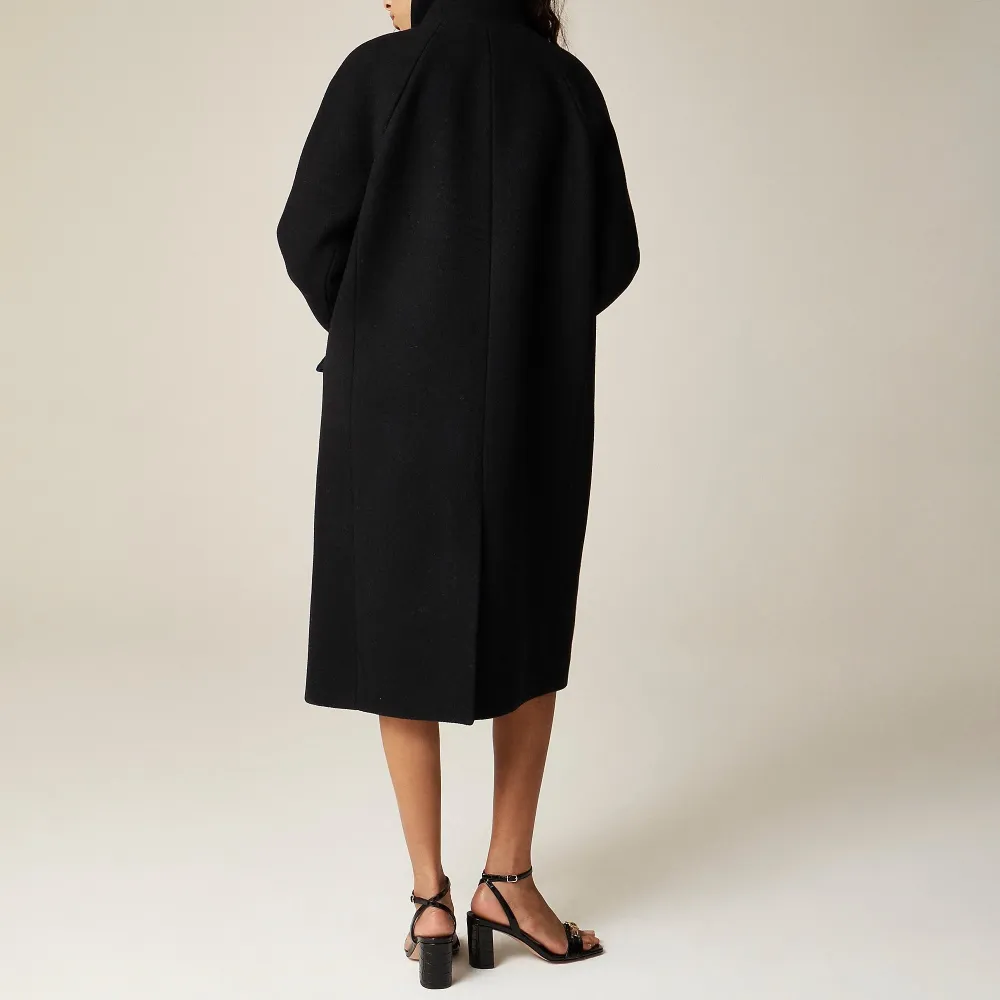Stadium-Cloth Wool Blend Long Coats