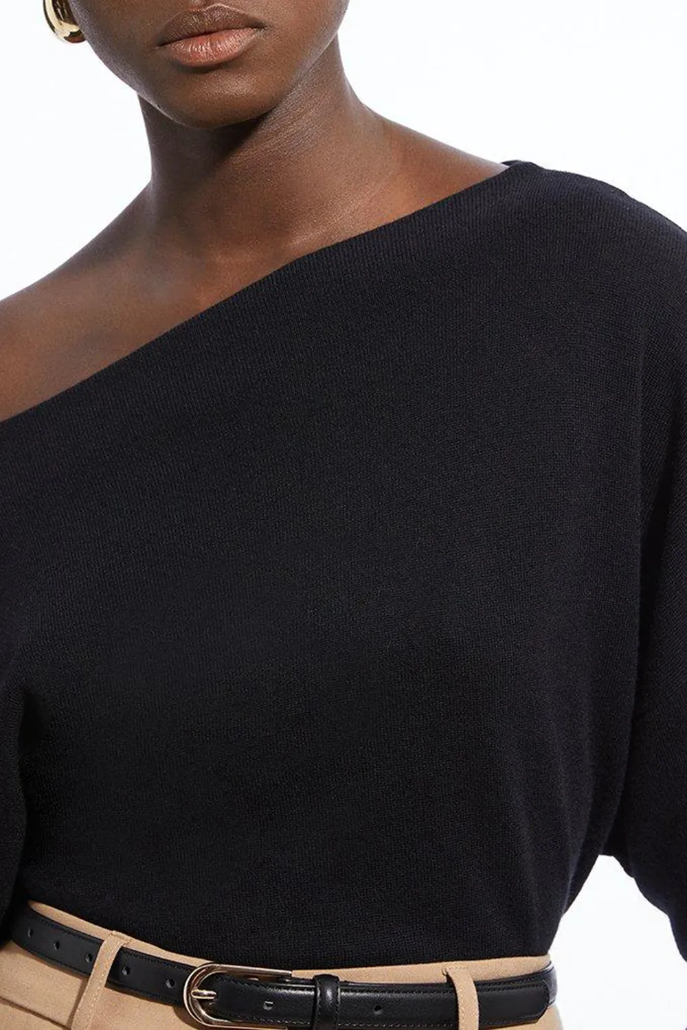 Blend Off The Shoulder Knit Top
