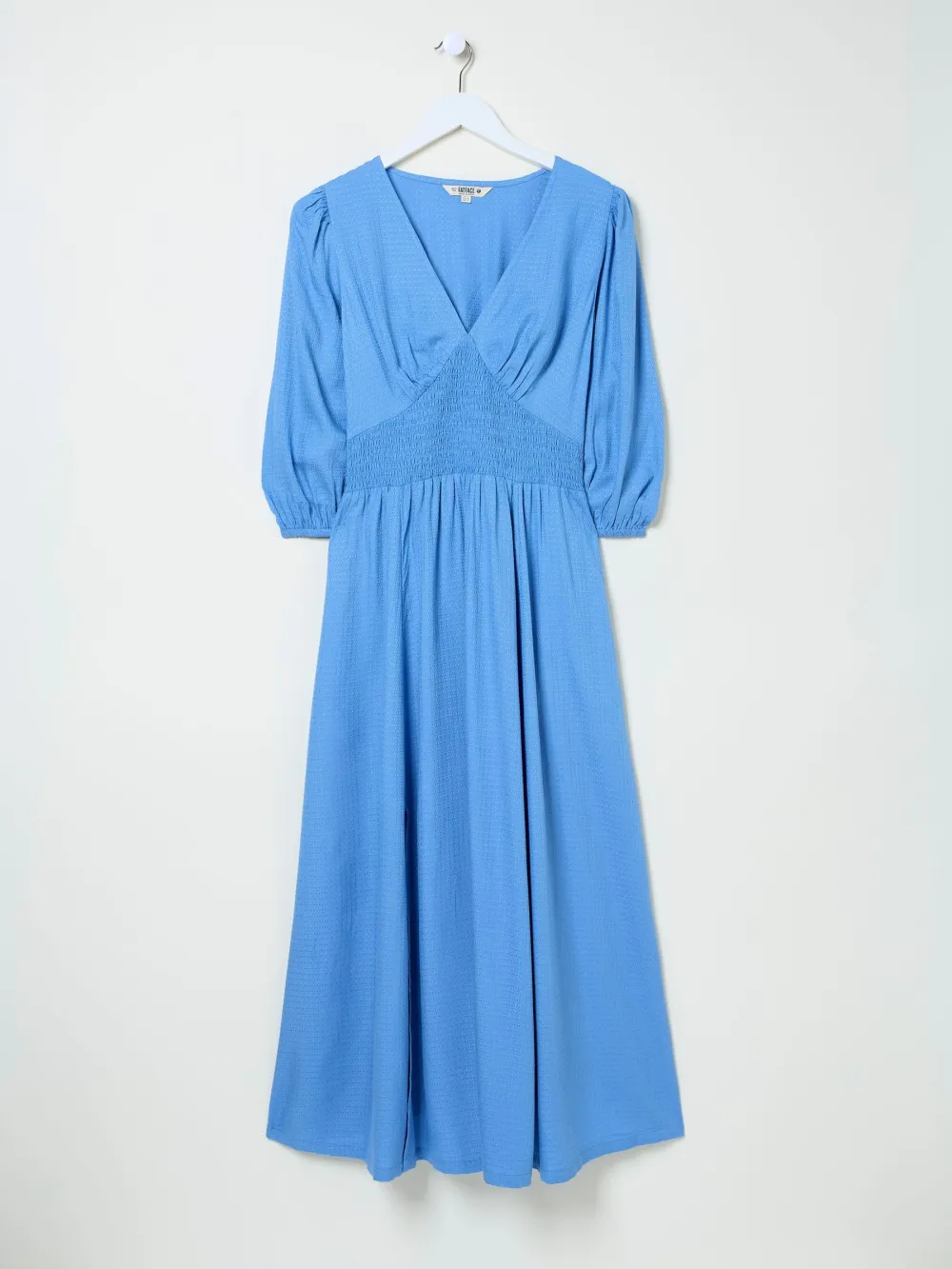 Bright Blue Rene Textured Midi Dress