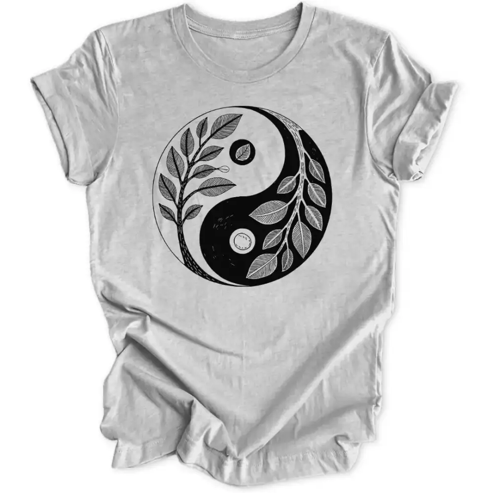 Ying Yang Leaves Unisex T-Shirt