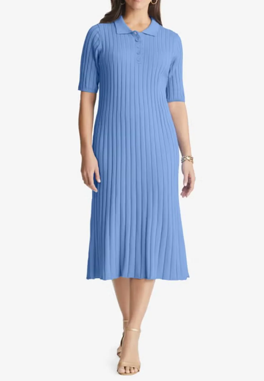 Collar Knitted Dress