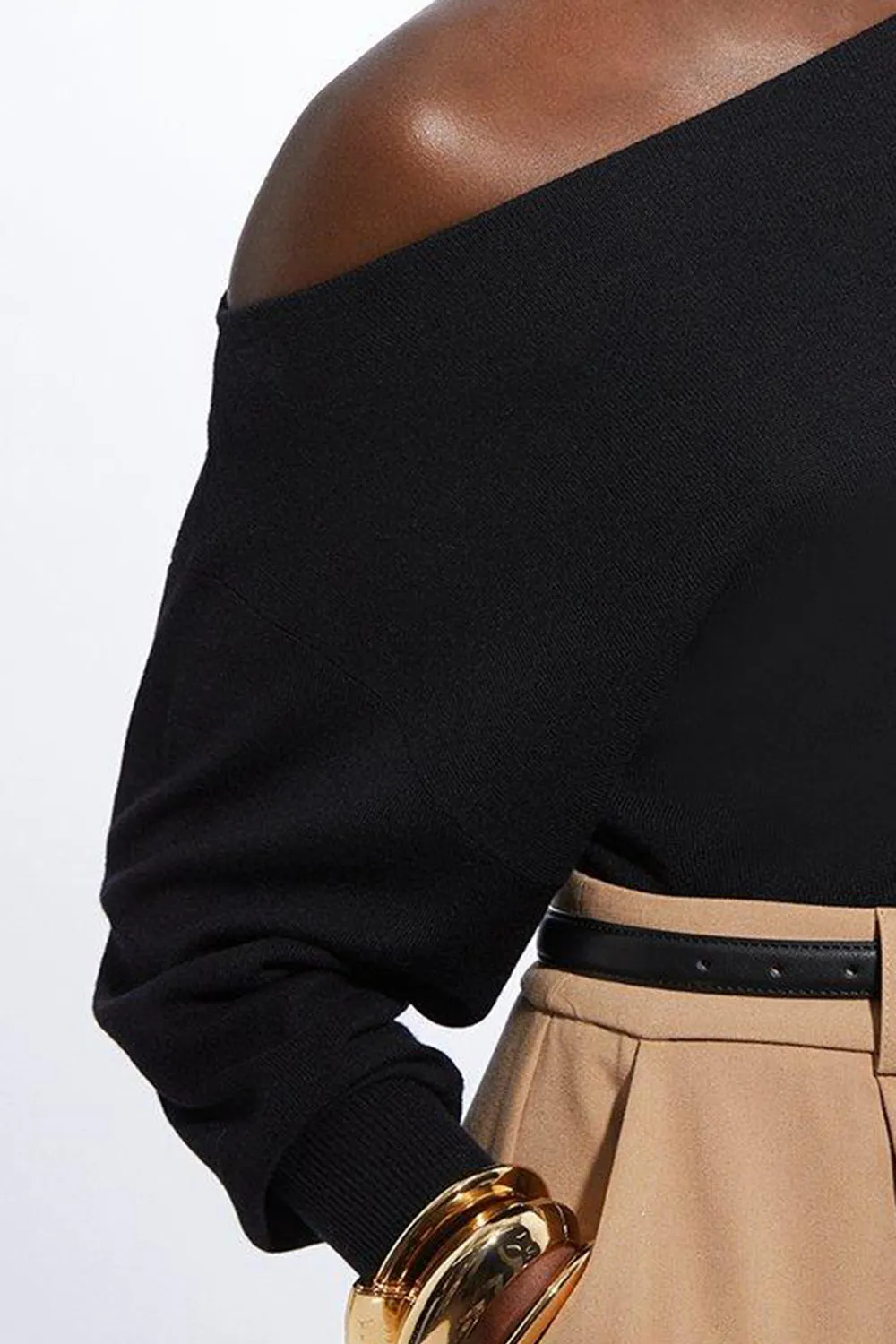 Blend Off The Shoulder Knit Top