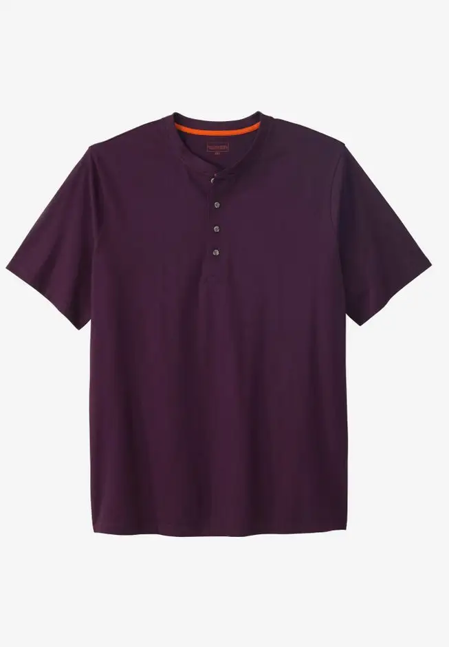 Heavyweight Short-Sleeve Henley Shirt