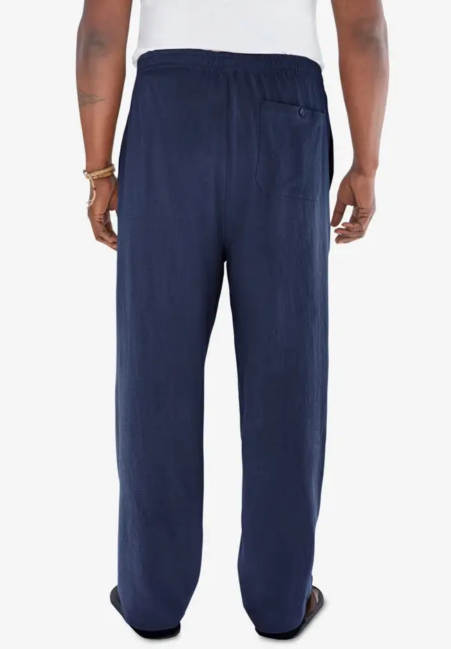 Elastic Waist Gauze Cotton Pants