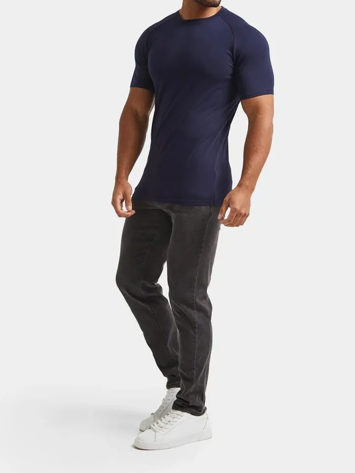 True Navy Soft Premium Athletic Tees