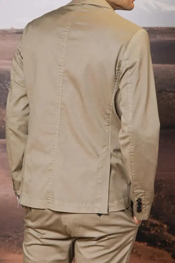 Dove Gray Men's Cotton Fashion Blazer