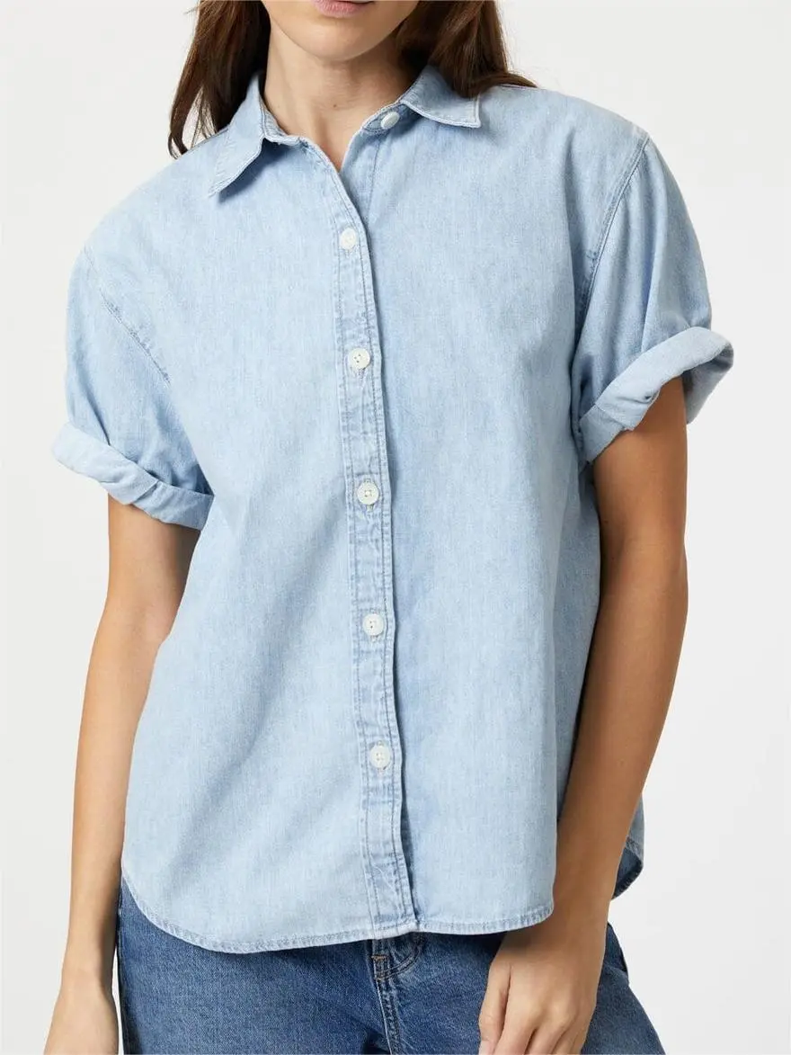 Casual Cotton Denim Shirt