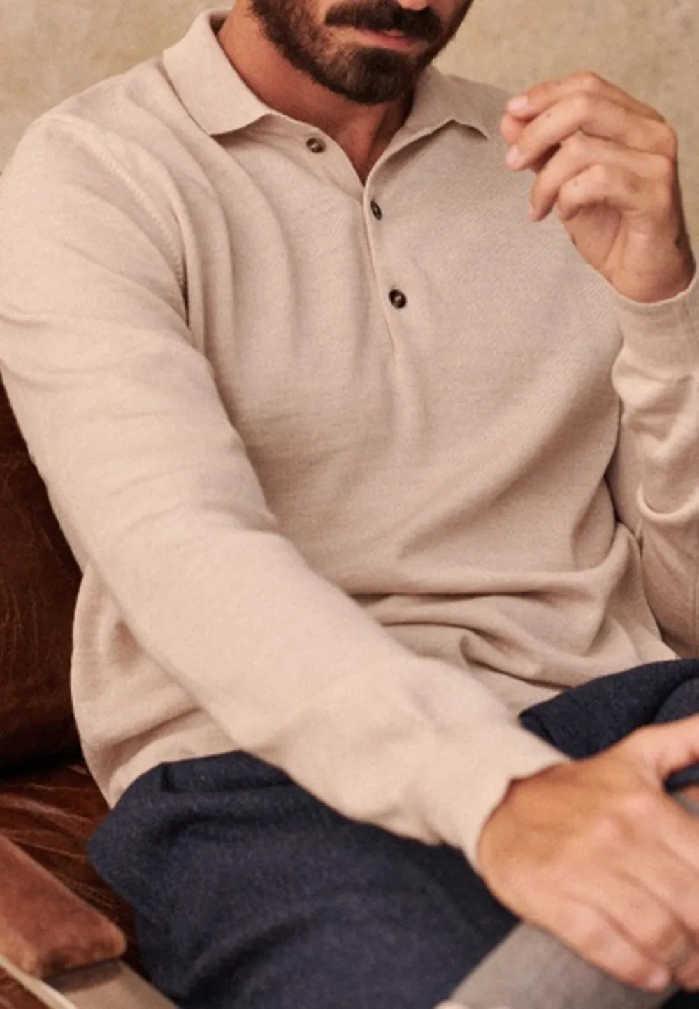 Sweater-Mottled Beige