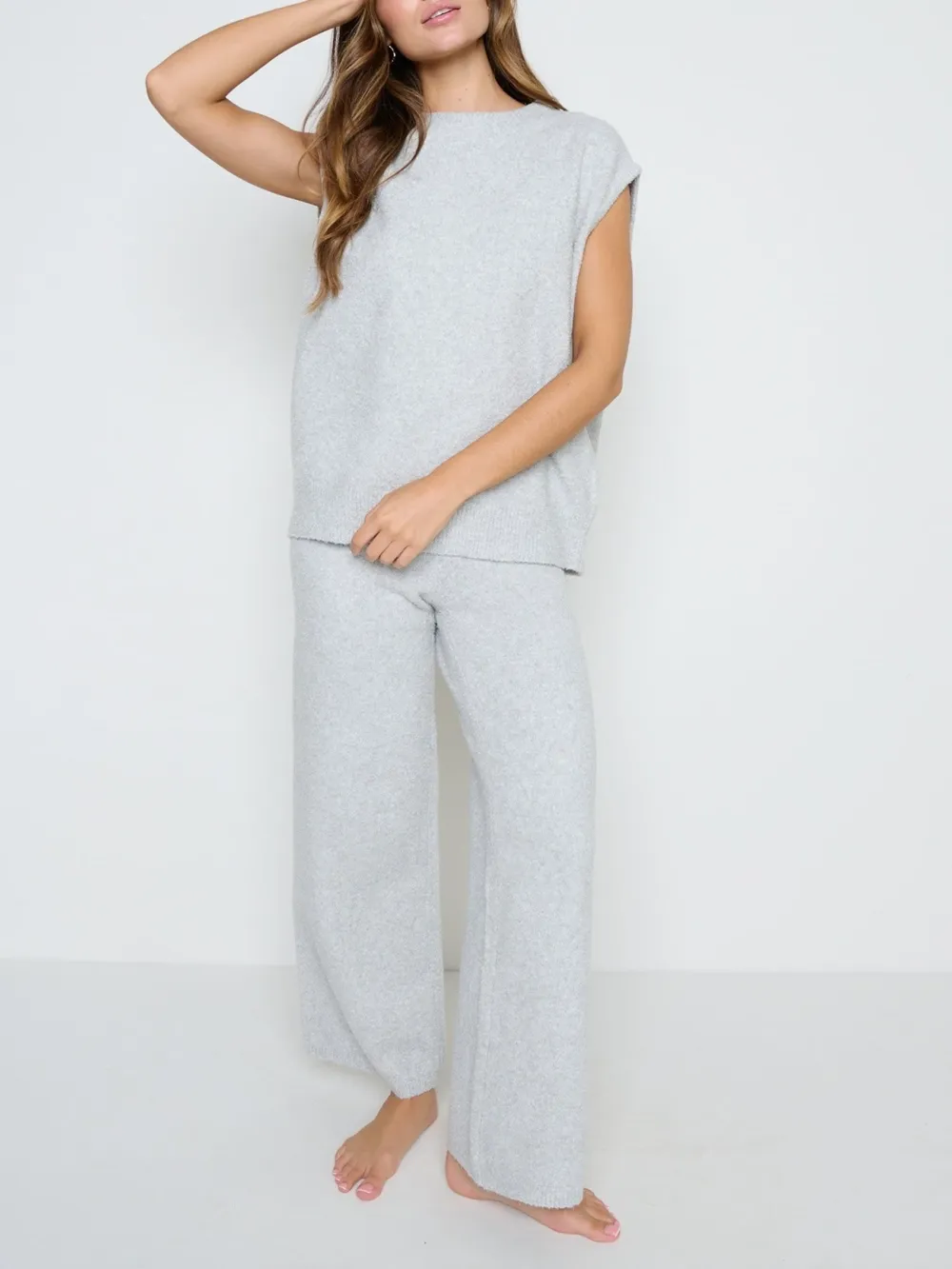 Knit Wide-Leg Trousers