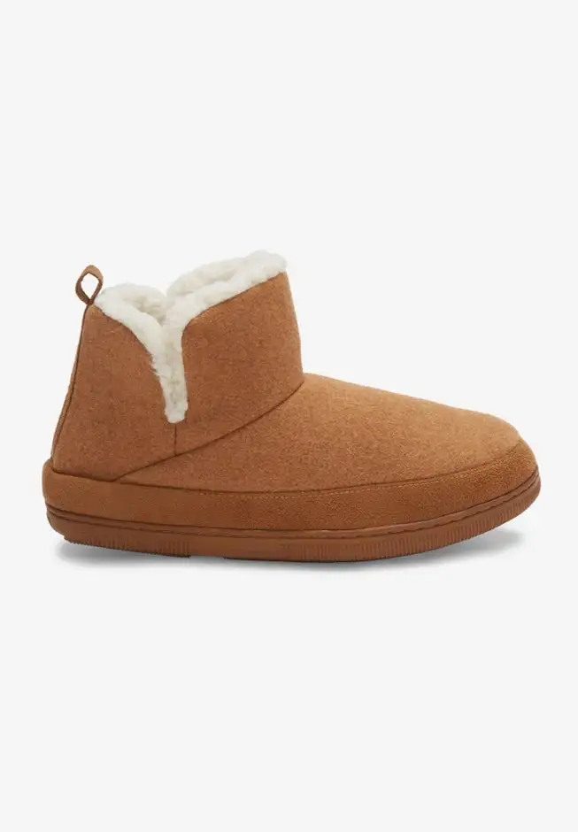 Sherpa Lined Comfort Slipper Boot