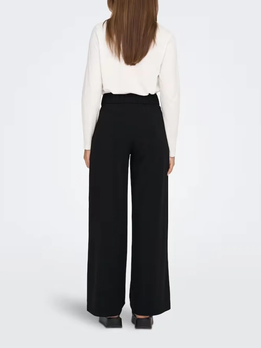 Casual Style Wide Leg Pleat-Front Pants