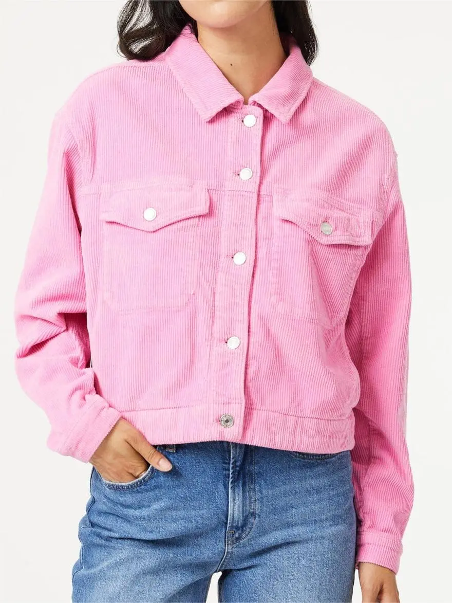 Regular Corduroy Casual Jacket