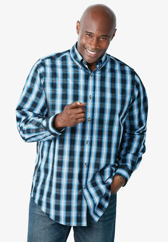 Long Sleeve Wrinkle Free Sport Shirt