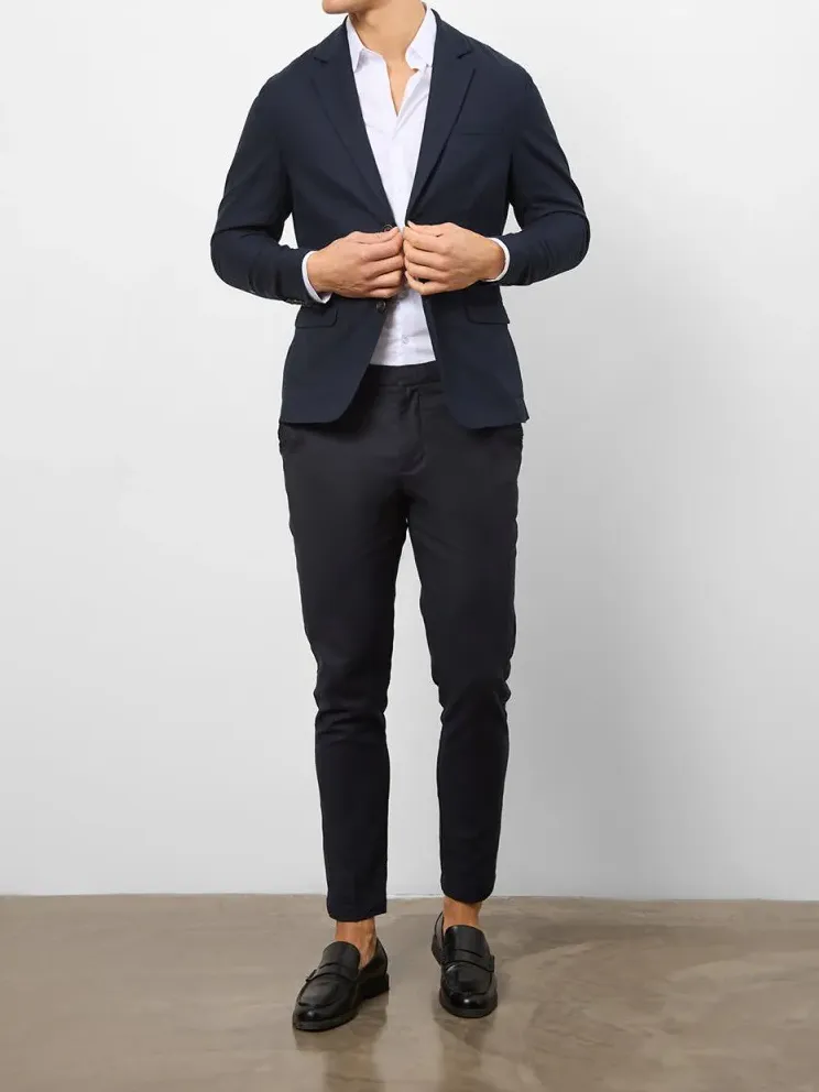 Navy Hight-End Comfortable Suit Jacket