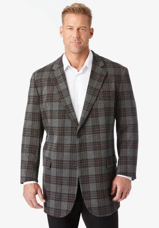 Ponte stretch knit blazer