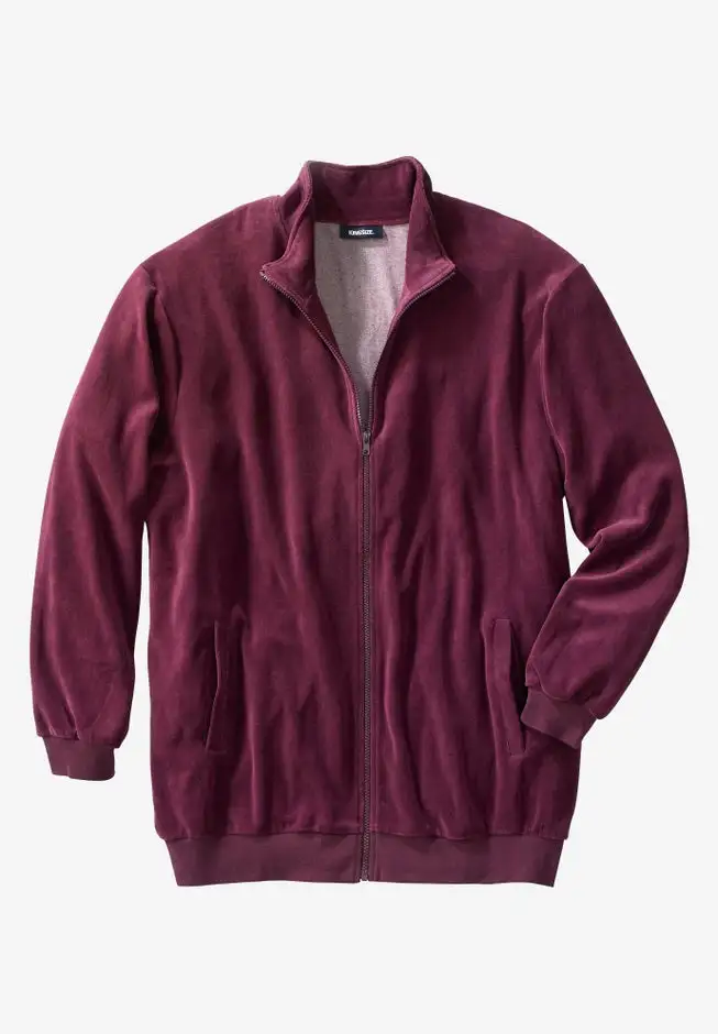 Velour Full-Zip Jacket