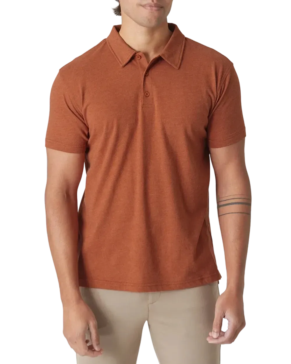 RL Men'S Casual Business POLO Shirt, Breathable Pique Fabric,Classic Polo