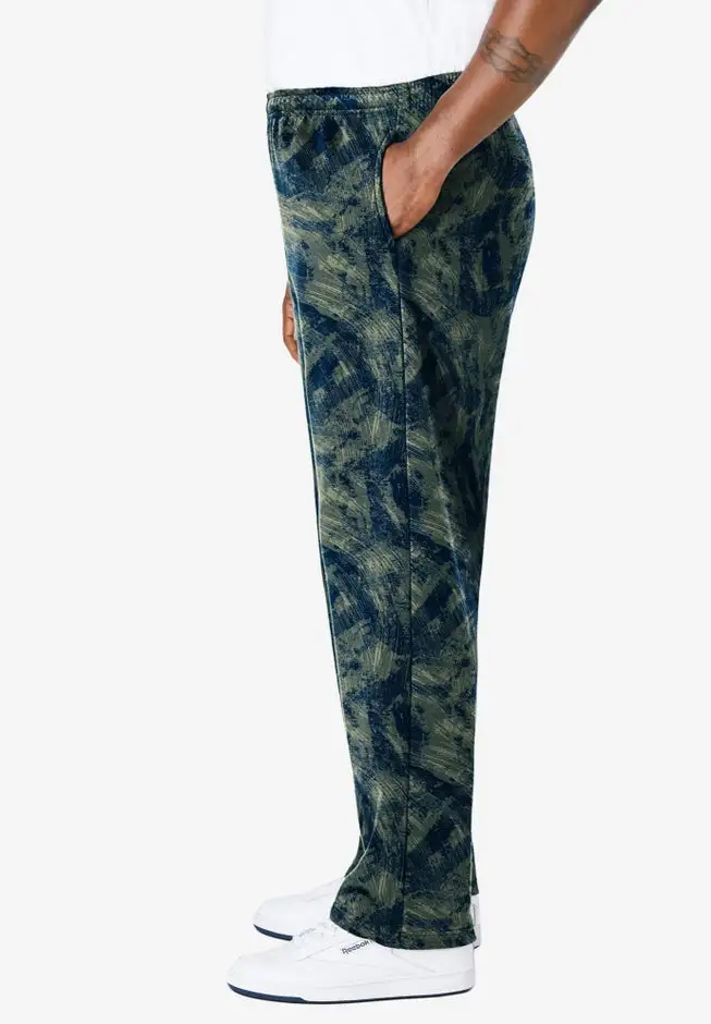 Fleece Open-Bottom Sweatpants