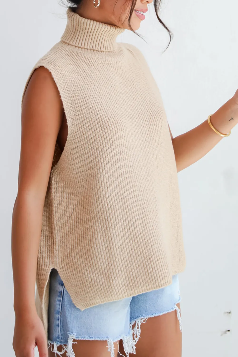 Sophisticated Ways Turtleneck Sweater Top