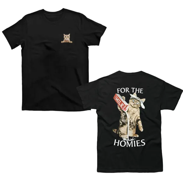 Cat Kitten Small Logo T-Shirt