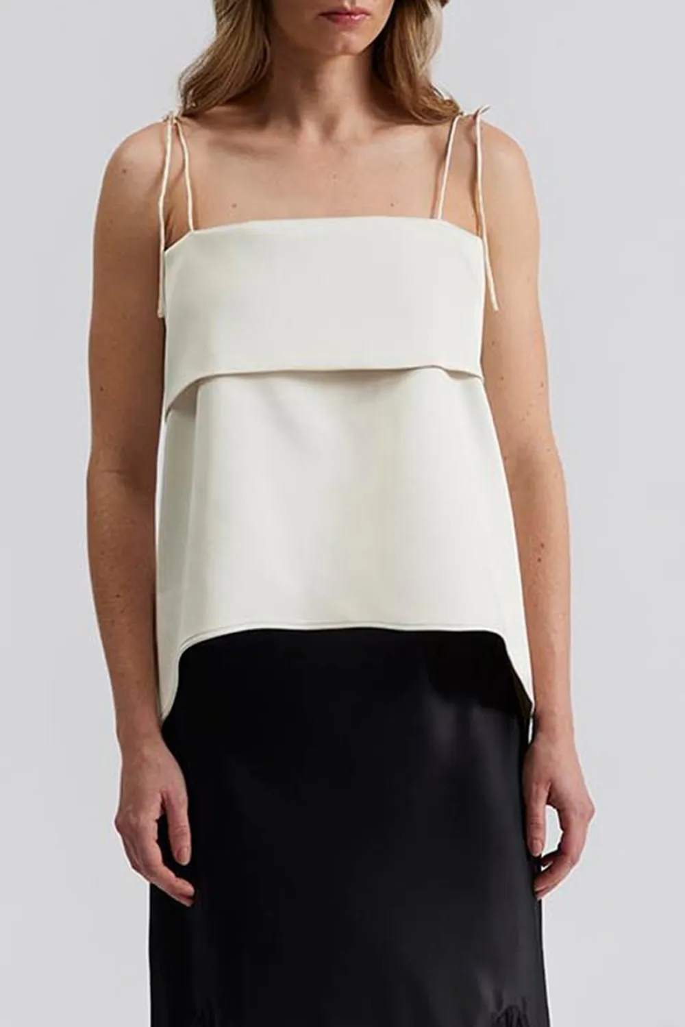 METTE TOP-Open back strappy top