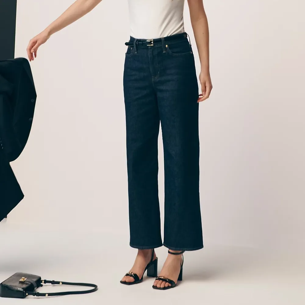 High-Rise Slim-Wide Jeans