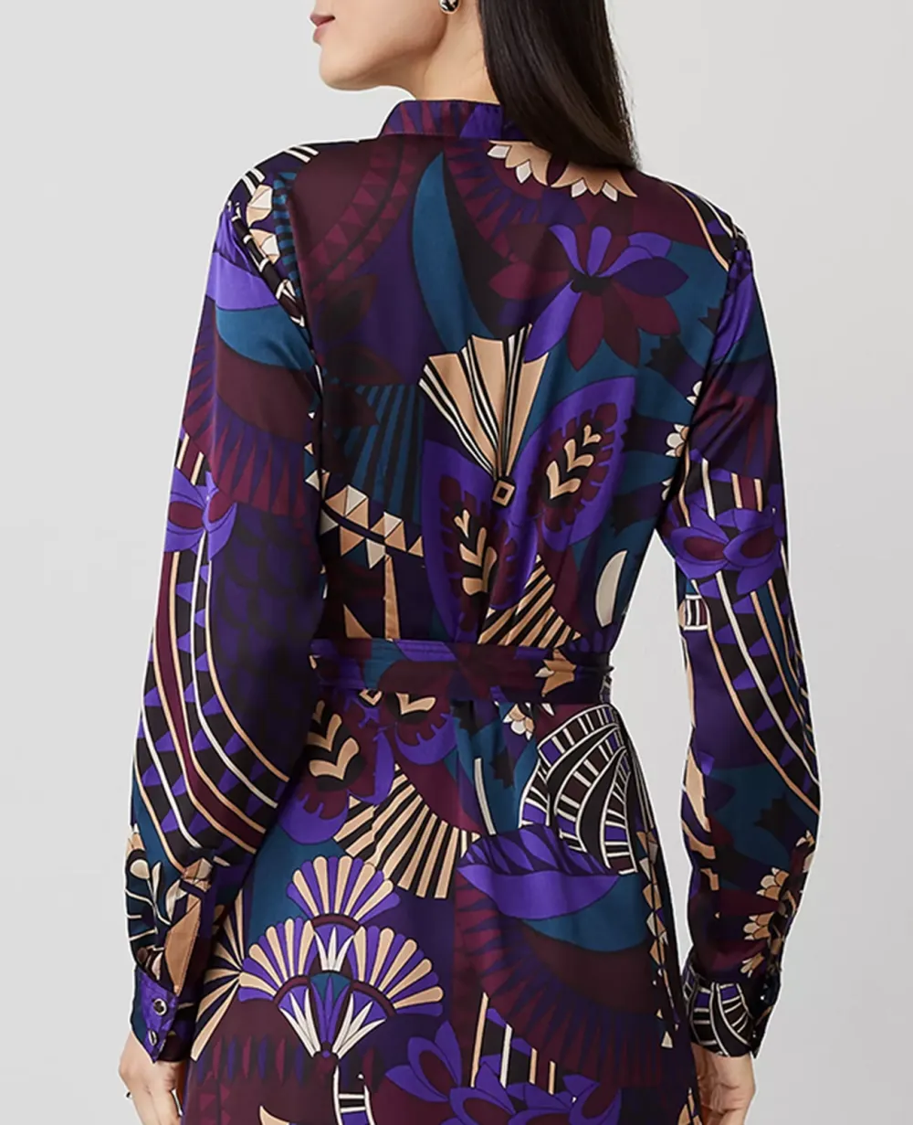 Botanical Midi Shirtdress