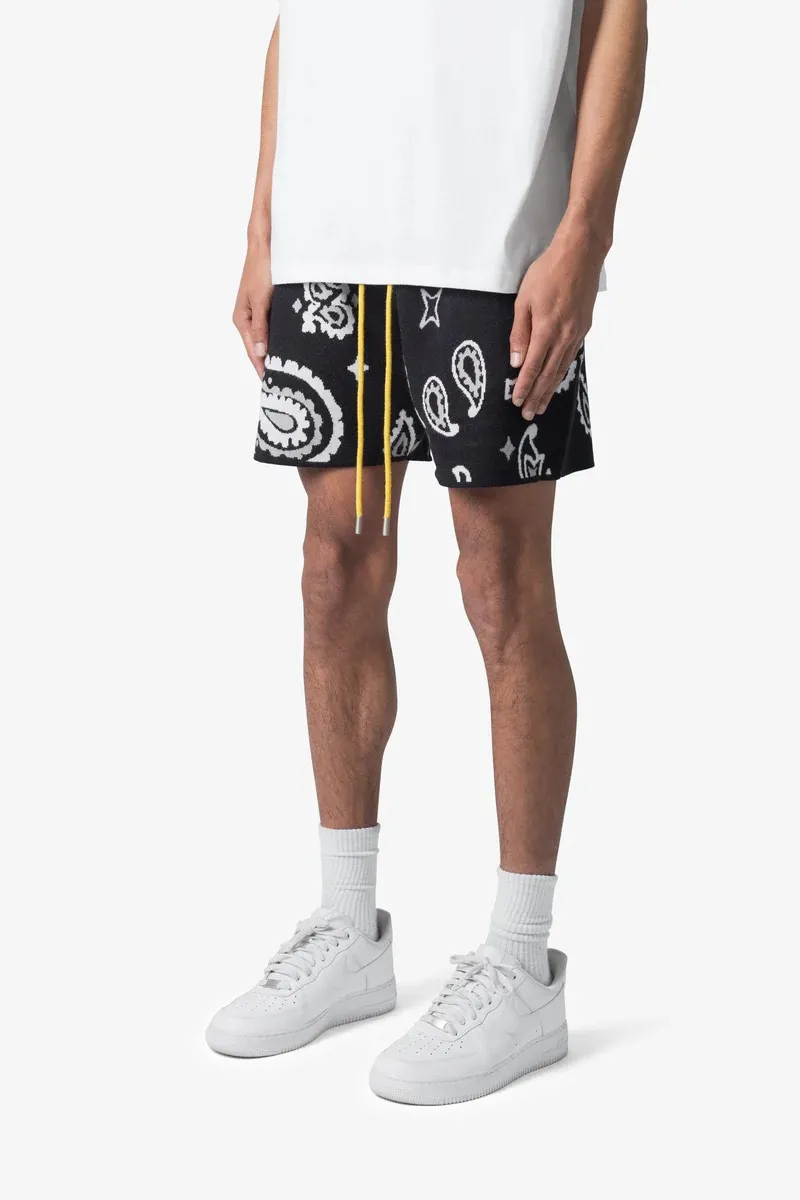 ART GRAPHIC KNIT SHORTS