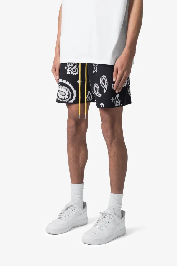 ART GRAPHIC KNIT SHORTS
