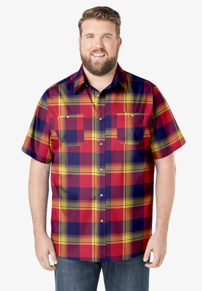 Check Short-Sleeve Sport Shirt