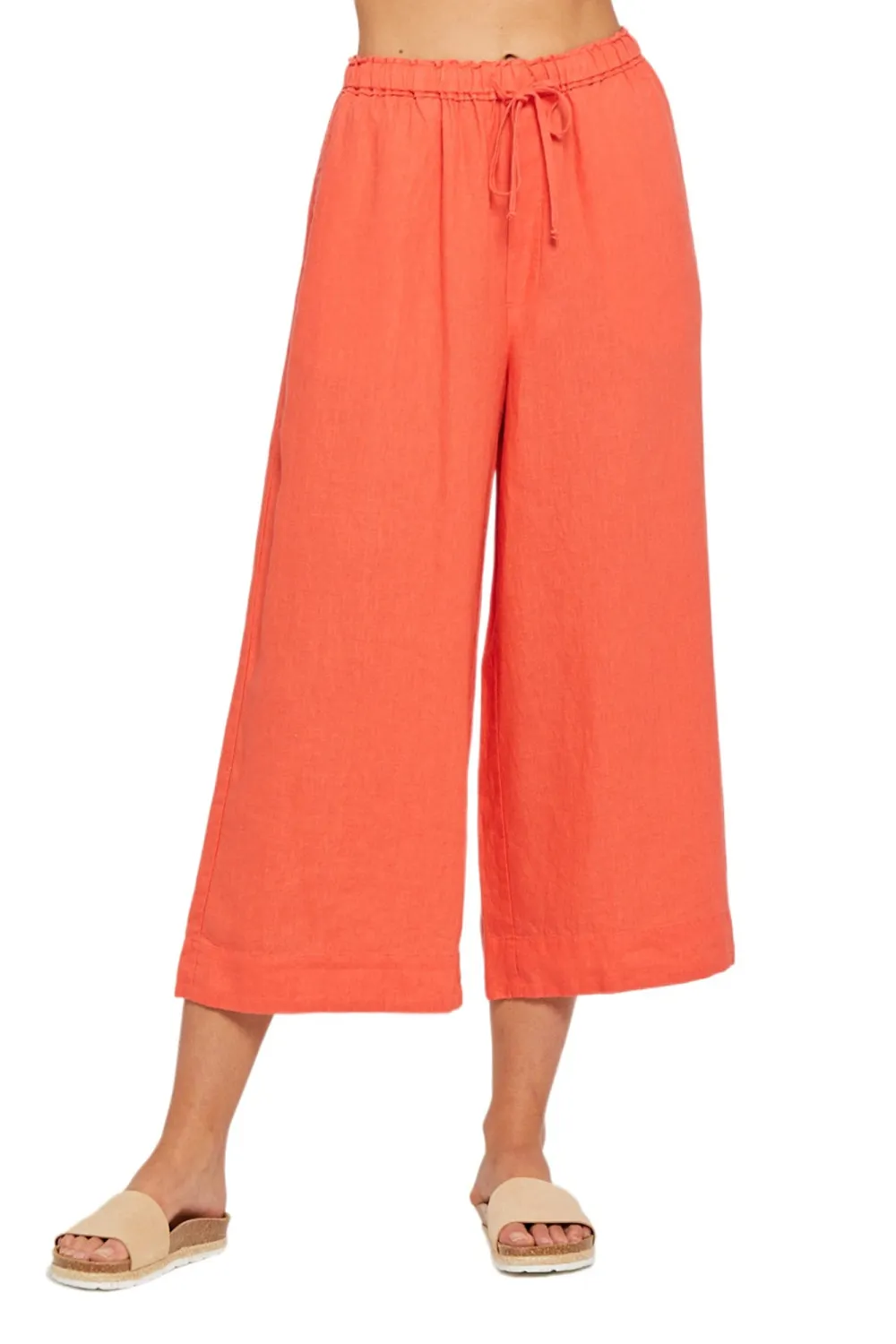 Orange Soft Comfortable Breathable Straight  Pants