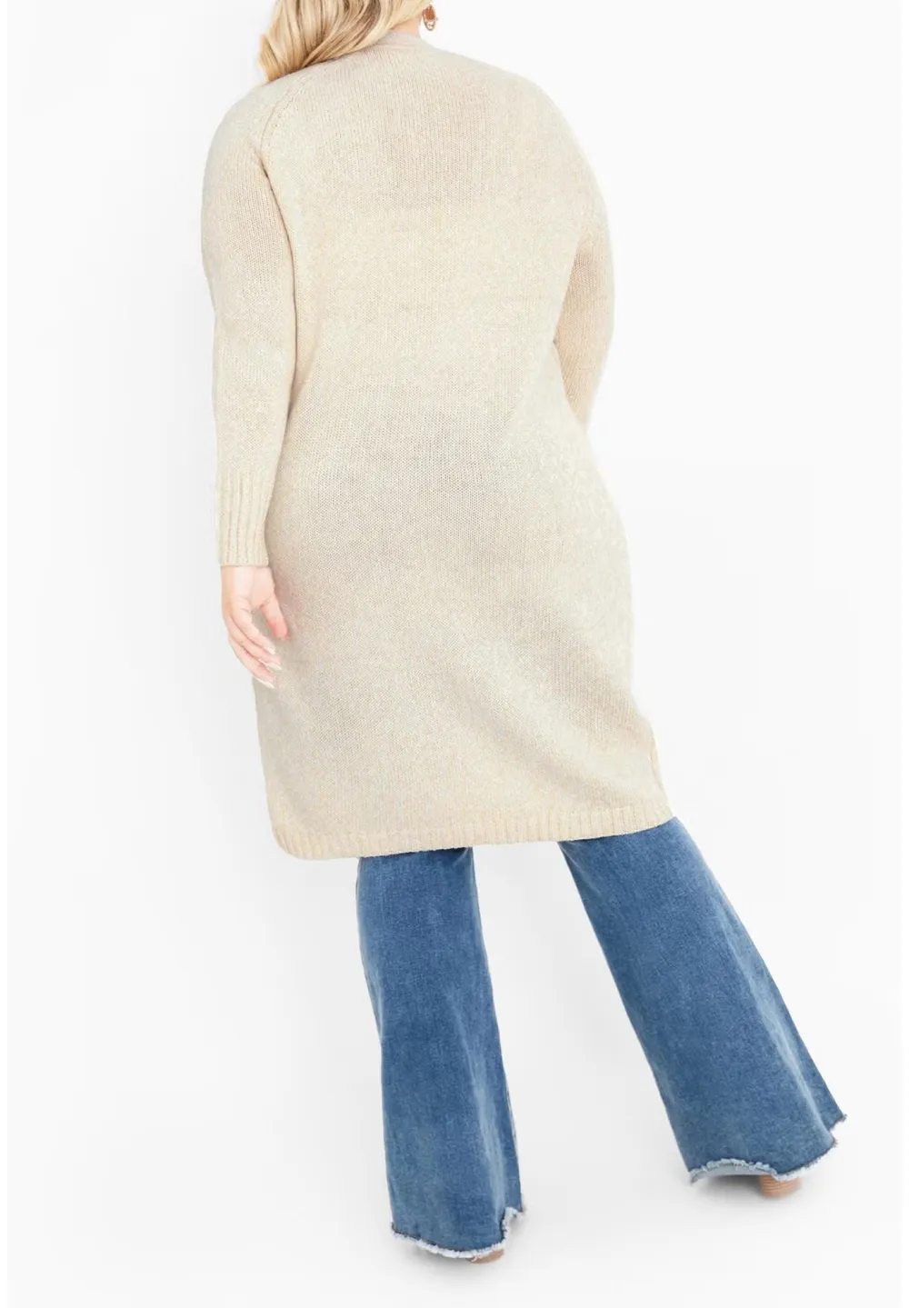Ribbed Long Sleeved Cardigan