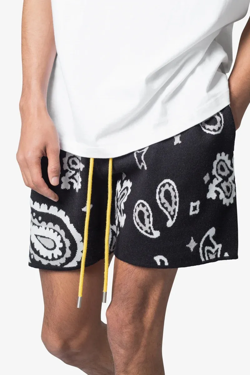 ART GRAPHIC KNIT SHORTS