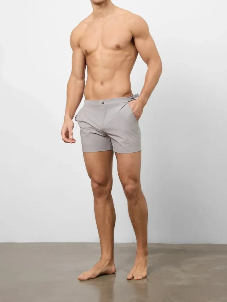 Dark Putty Leisure Daily Swim Short