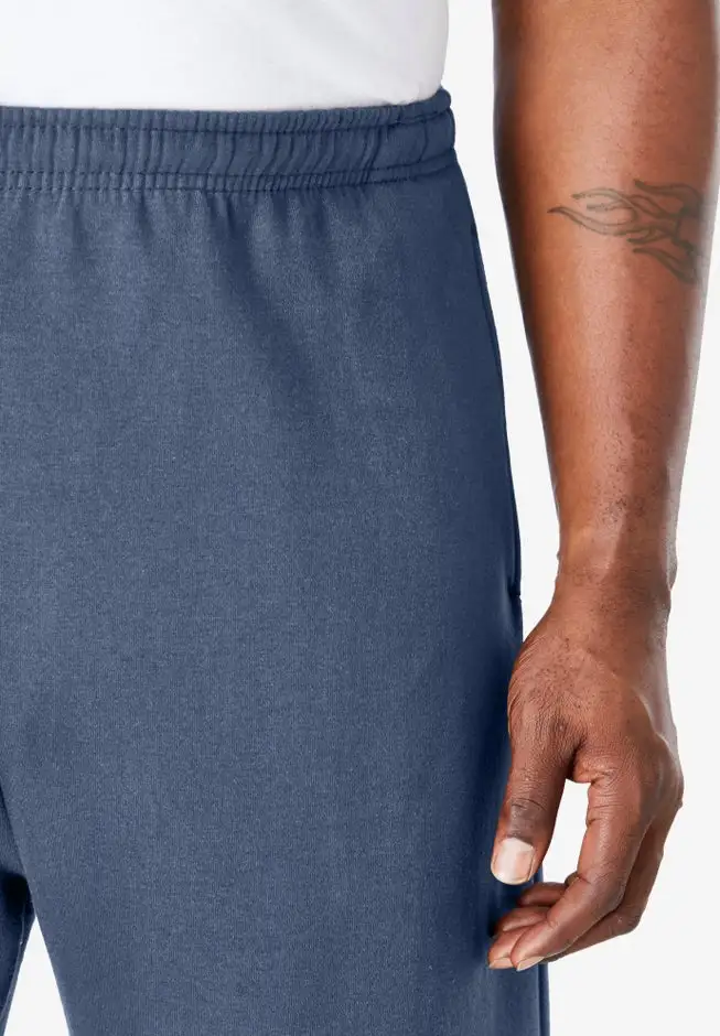 Fleece Open-Bottom Sweatpants