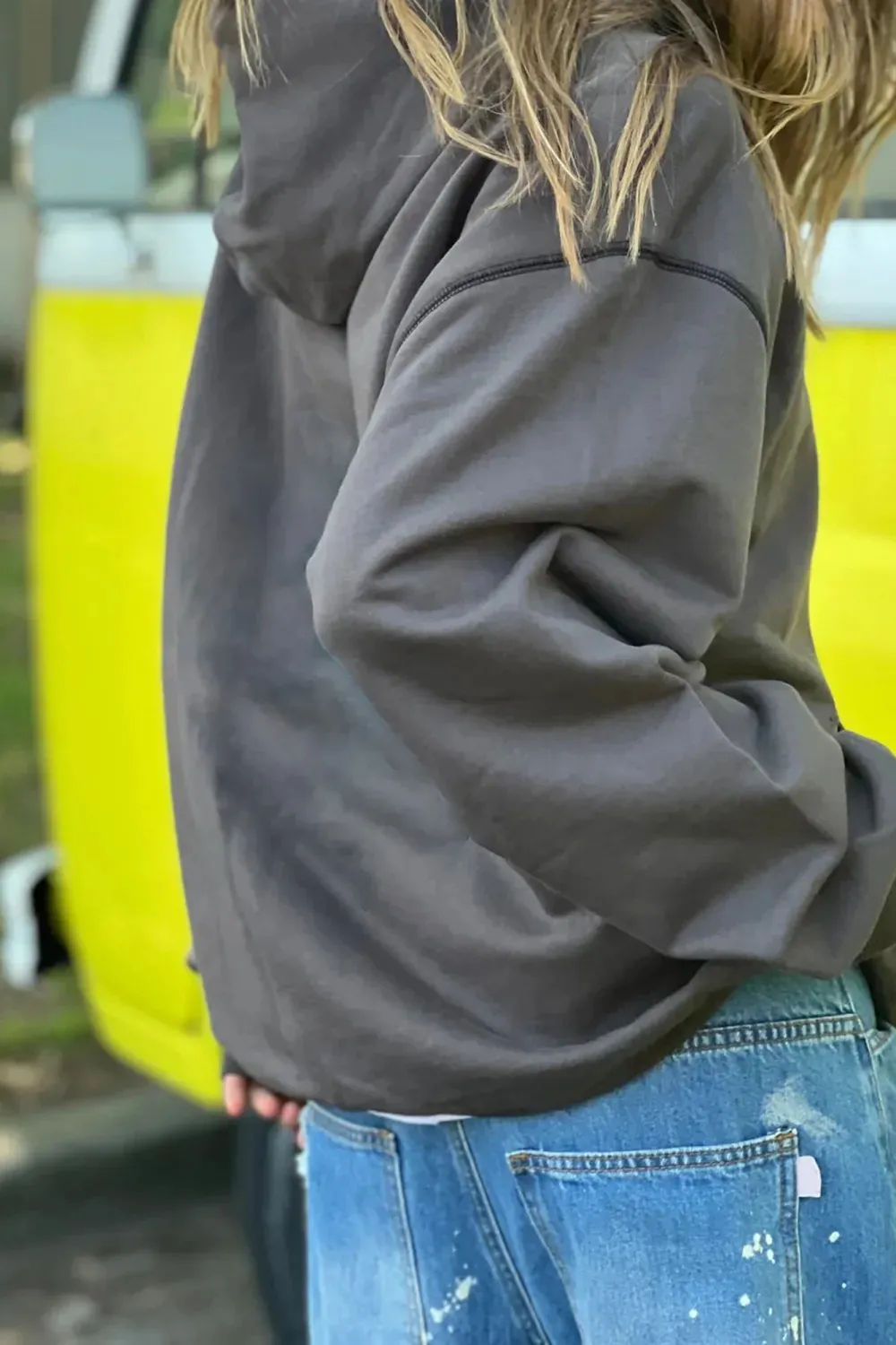 Dark Grey  Classic Breathable Loose Hoodie