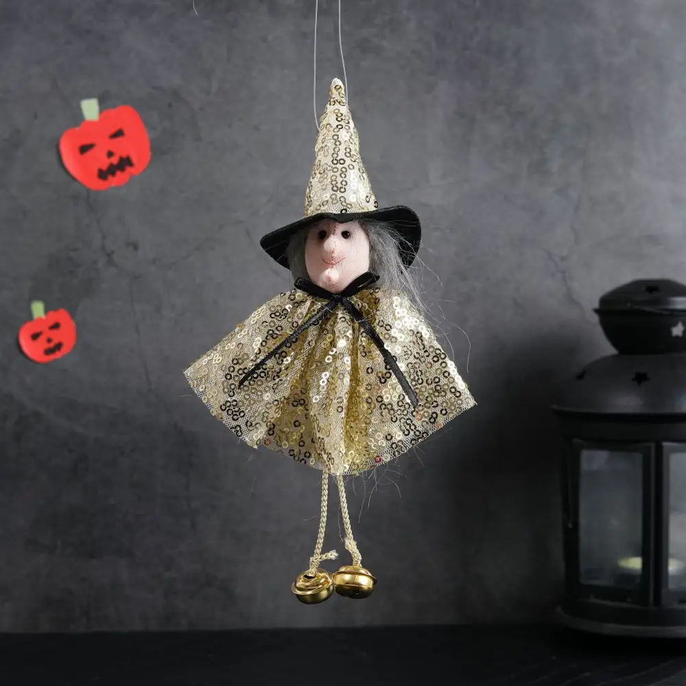 Halloween Decoration Sequins Witch Hangers Ghost House Wall Decoration Scene Layout Hanging Decoration