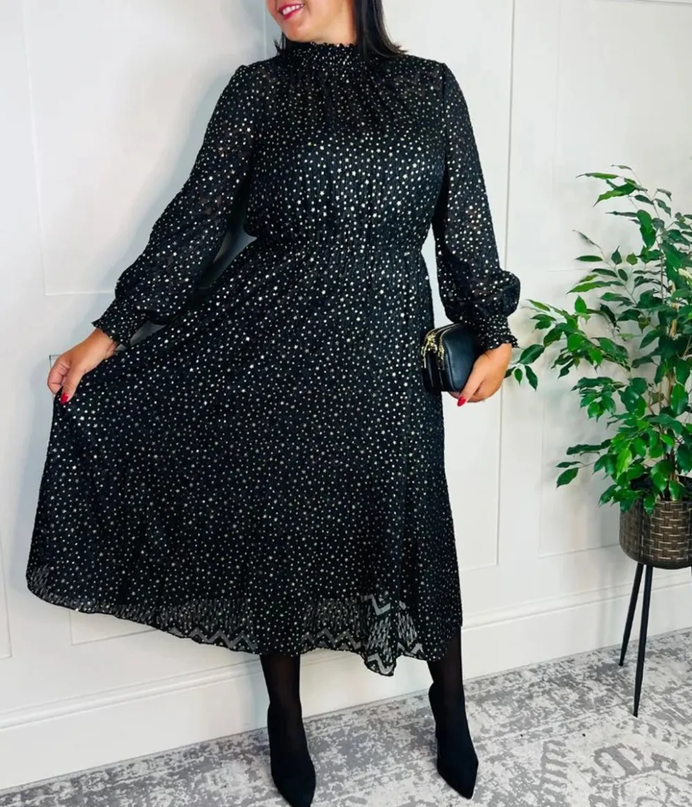 Lace Star Midi Dress