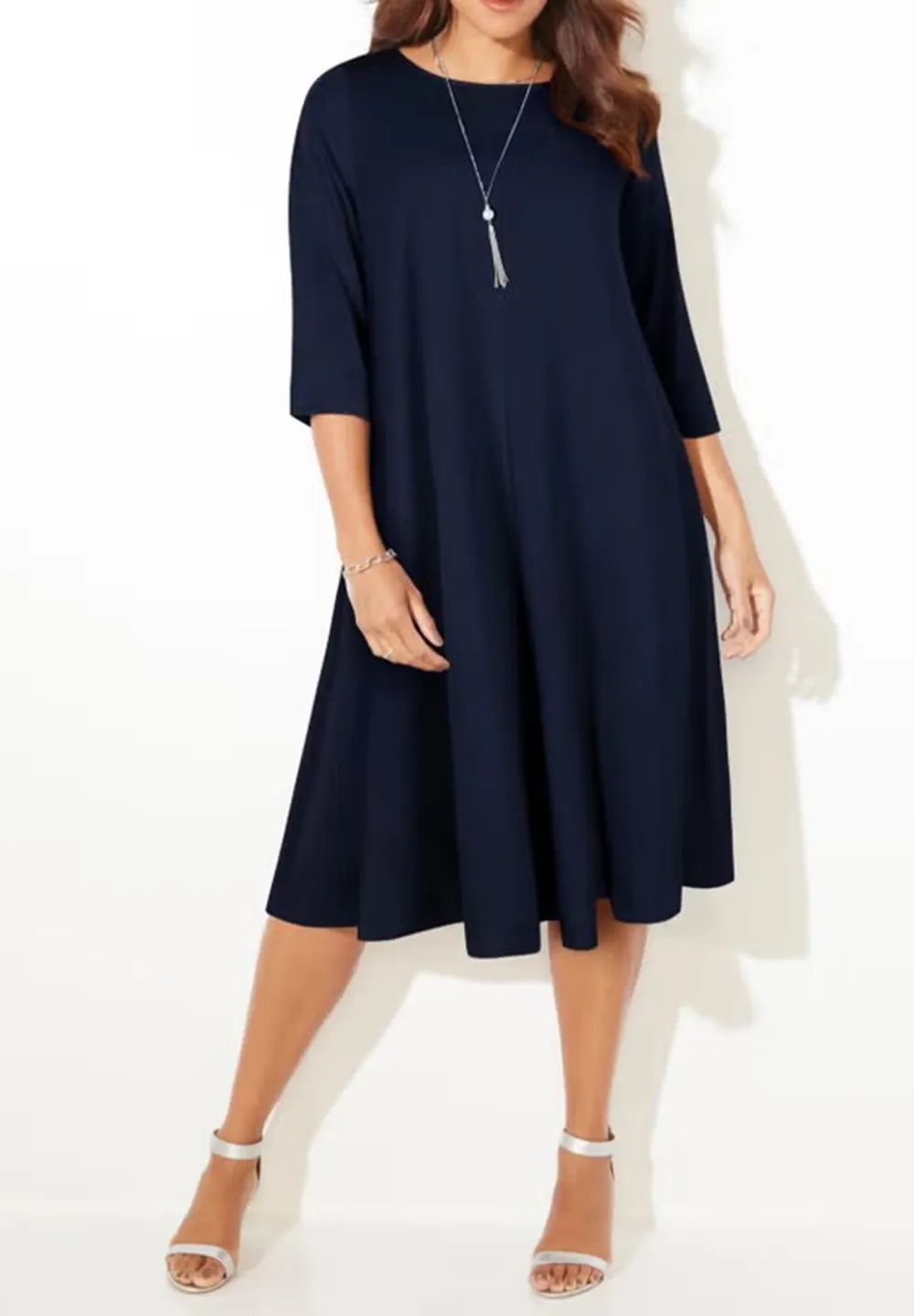 Three Quarter Sleeve Dress