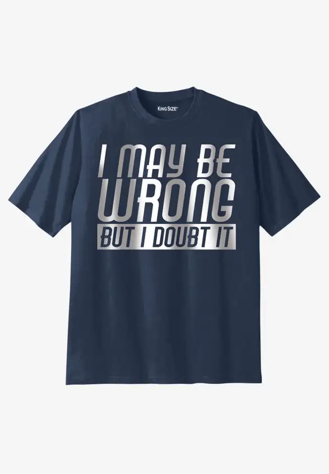 KingSize Slogan Graphic T-Shirt