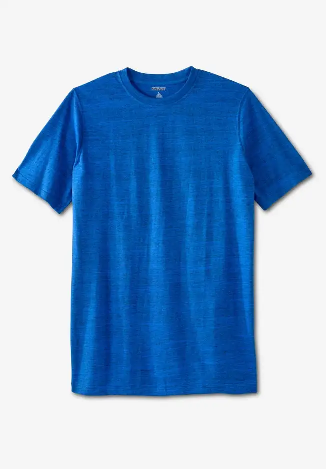 Shrink-Less Lightweight Longer-Length Crewneck T-Shirt