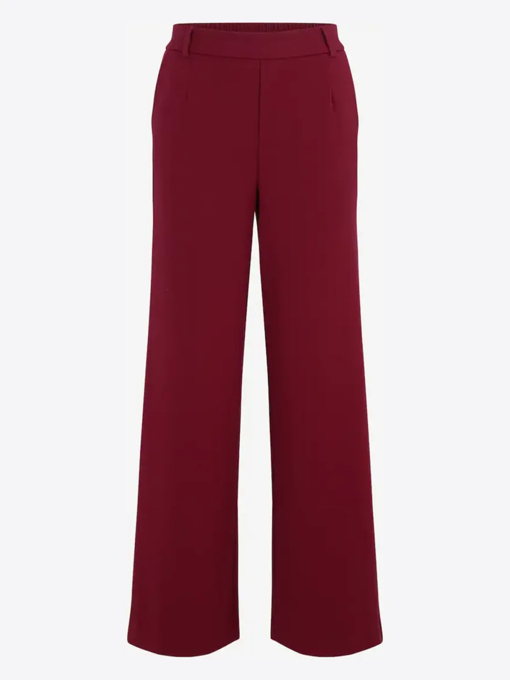 Wide Leg Pleat-Front Pants
