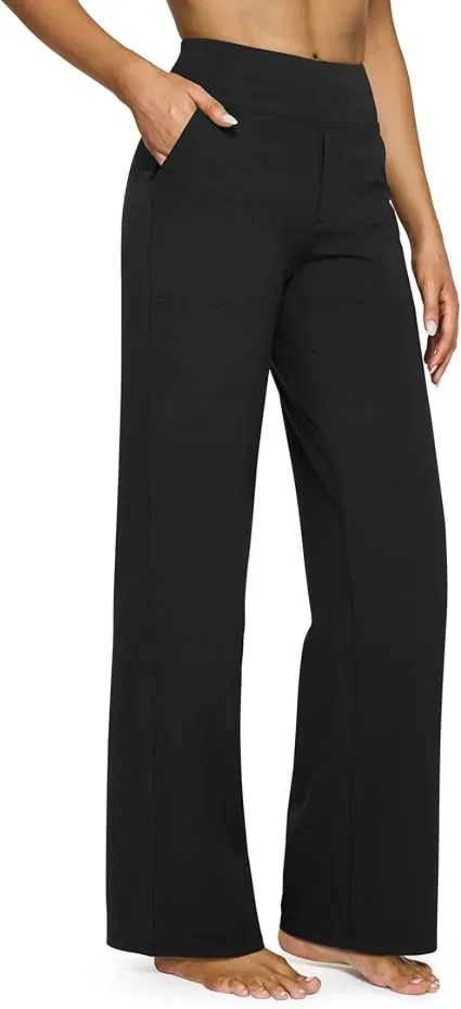 🔥Factory Sale🔥 Women's High Waisted Wide Leg Yoga Pants - Stretch with Pockets