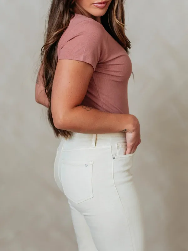 Snap Detail Short Sleeve Bodysuit