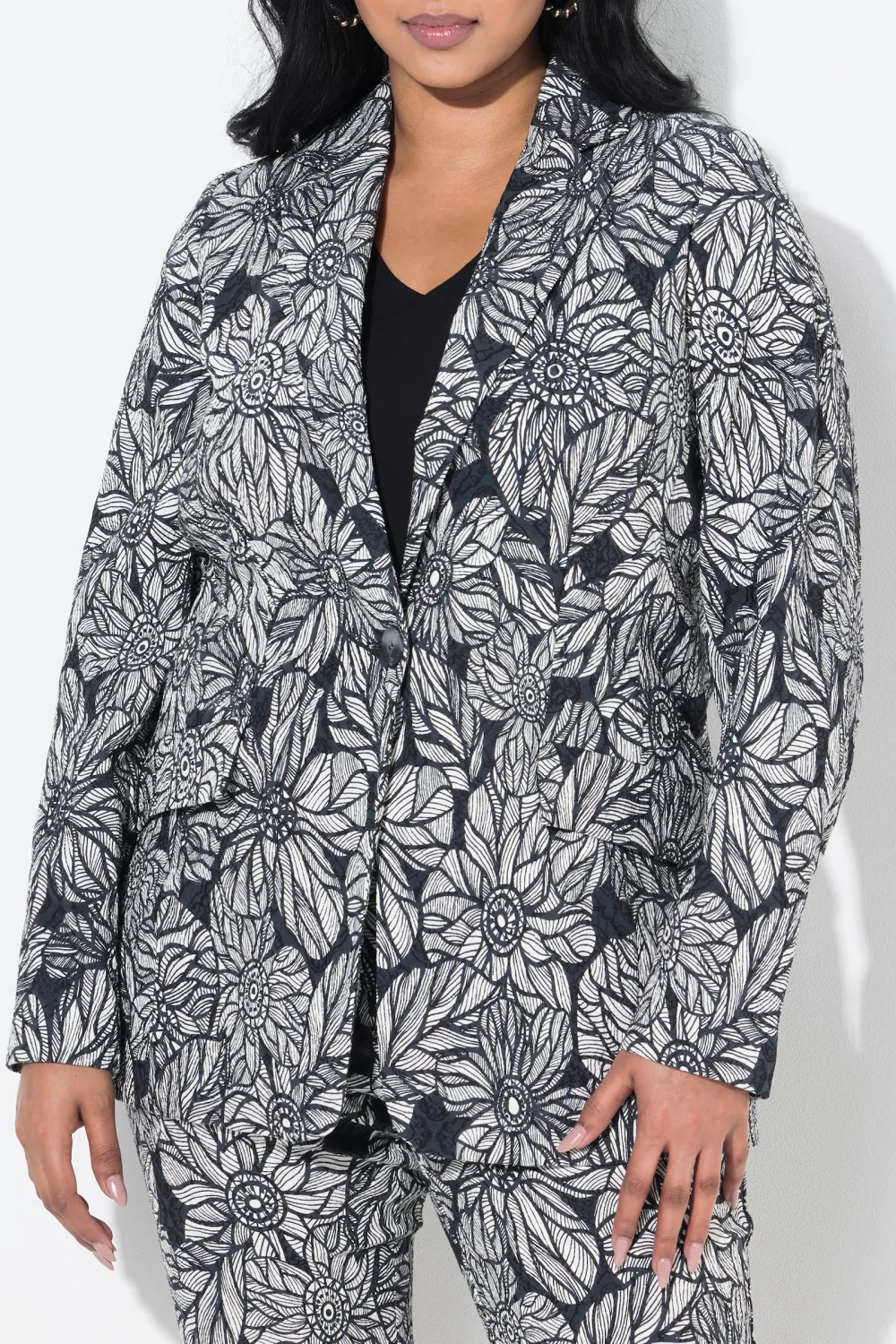Single Breasted Fully Printed Jacket