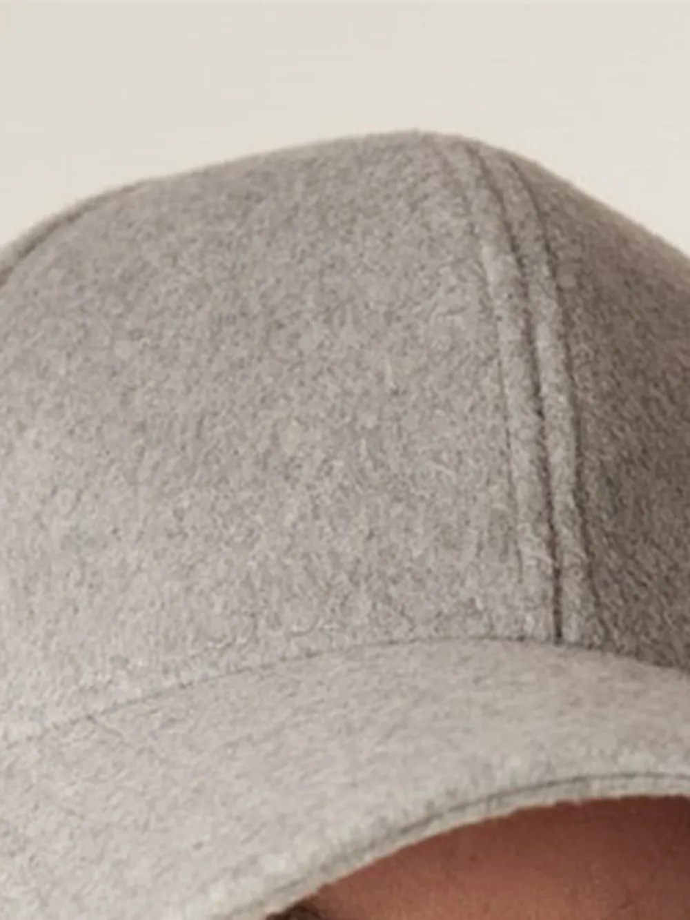 Simple Style Grey Baseball Cap