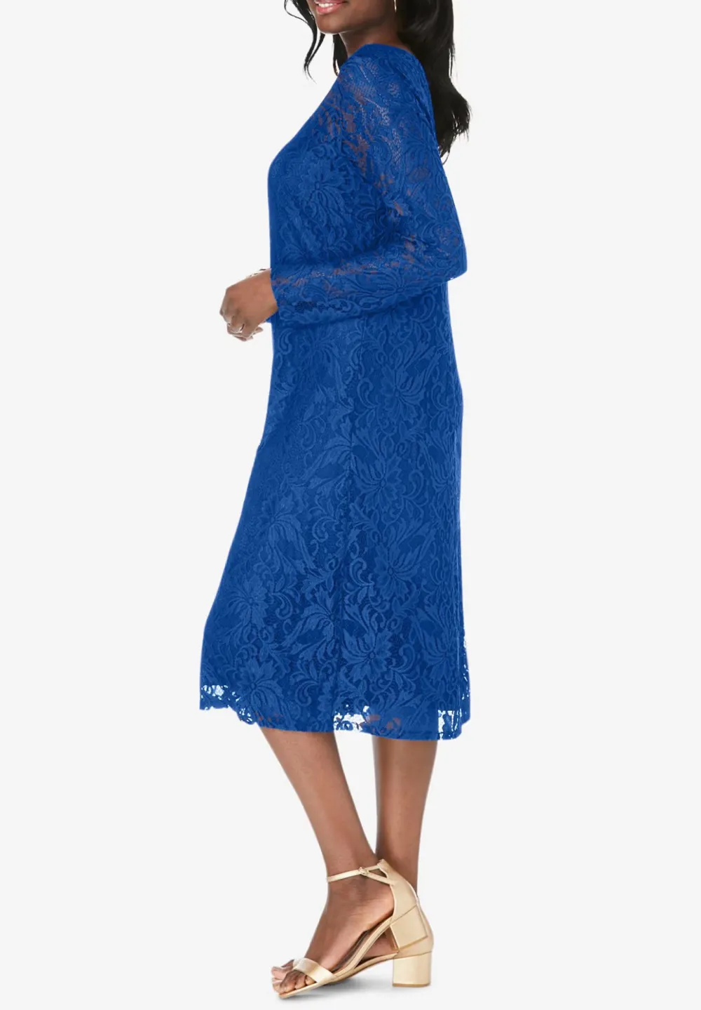 Rear Waterdrop Collar Dress