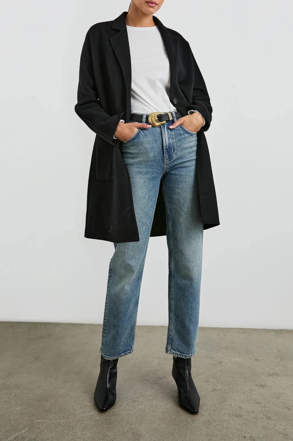 Luxurious Batwing Sleeve Wool Long Coat