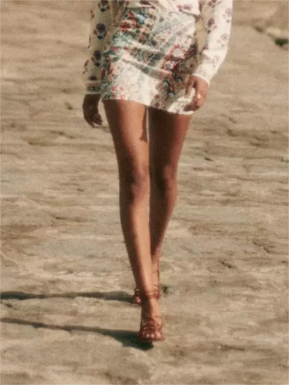 Daily Plants Print Skirt