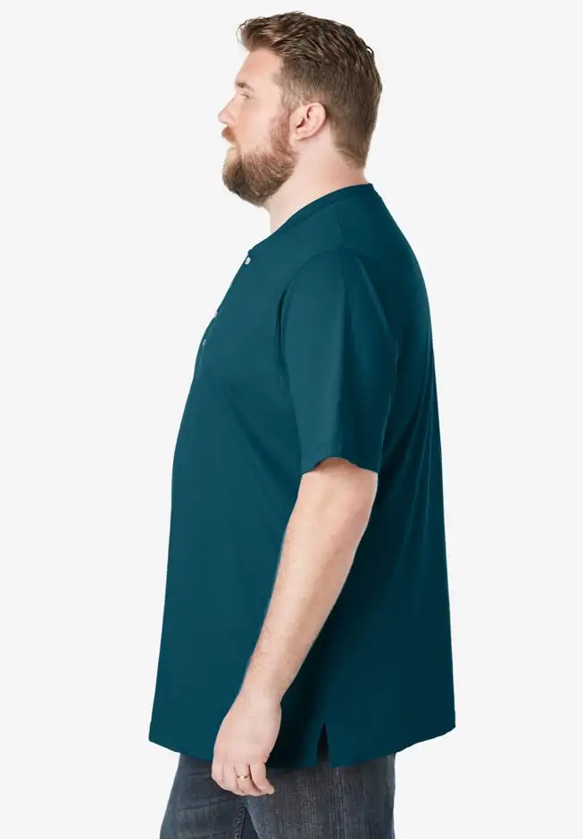Heavyweight Short-Sleeve Henley Shirt